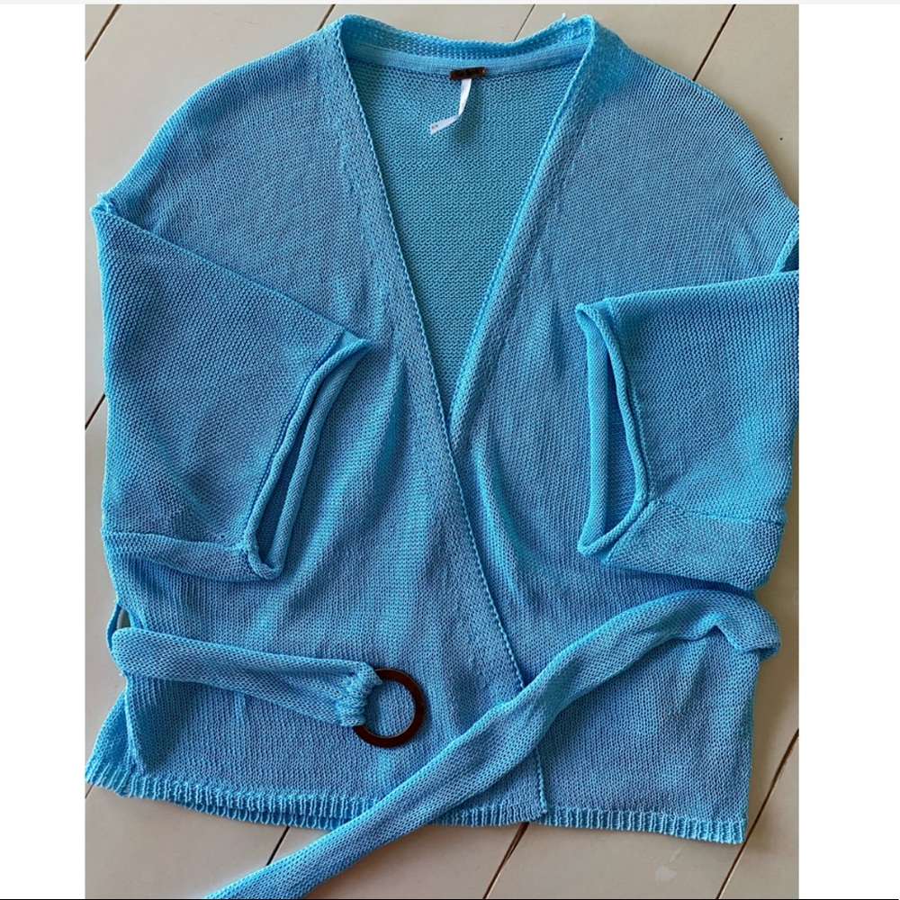 Nwot Free People Tie Waist Cardigan - Picture 12 of 15